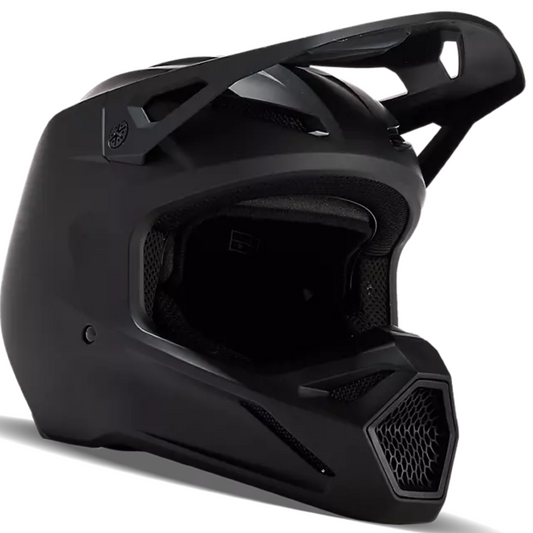 CASCO FOX V1 SOLID NEGRO MATTE MEDIANO (57-58 CM)