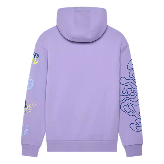 SUDADERA FOX PULLOVER HELLO FUTURE MUJER MORADO