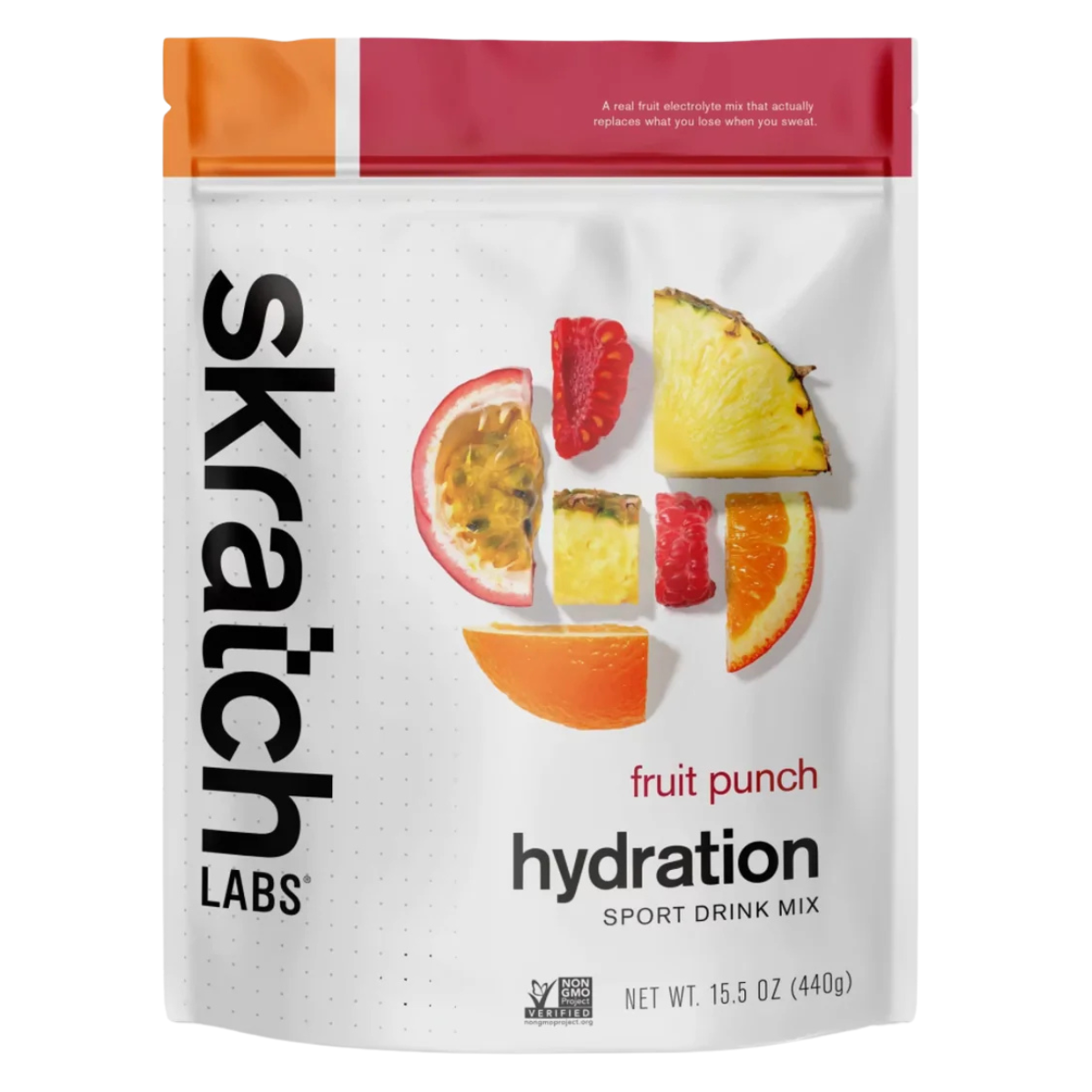 POLVO PARA PREPARAR BEBIDA SKRATCH LABS HYDRATION FRUIT PUNCH 440GR