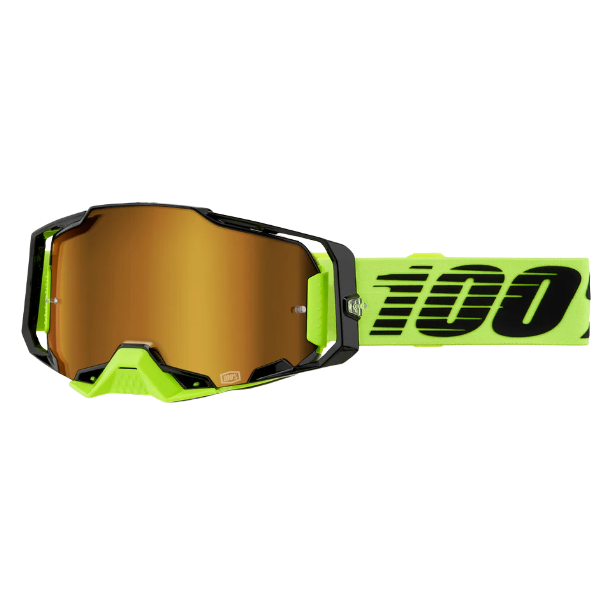 GOGGLE ARMEGA NEON YELLOW MIRROR GOLD LENS