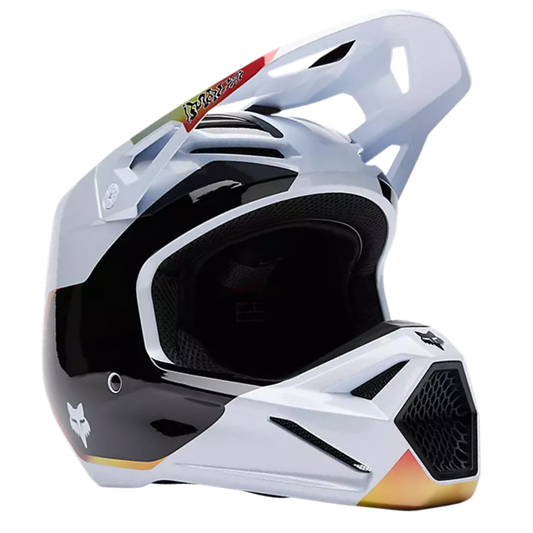 CASCO FOX V1 HELLO FUTURE BLANCO GRANDE