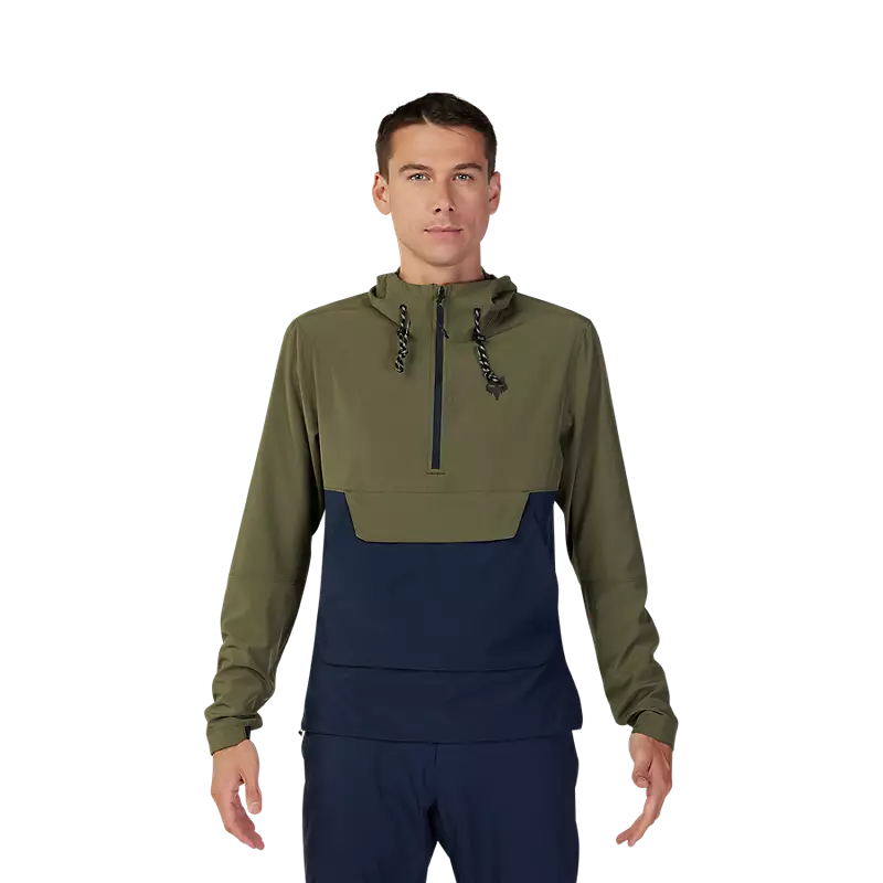 SUDADERA FOX RANGER WIND VERDE