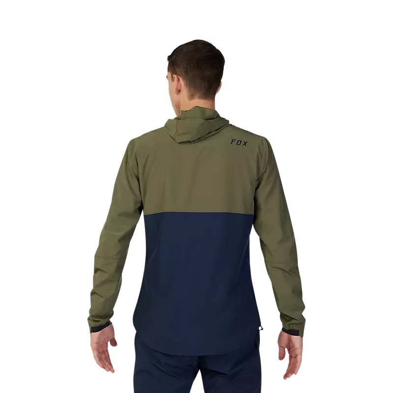 SUDADERA FOX RANGER WIND VERDE