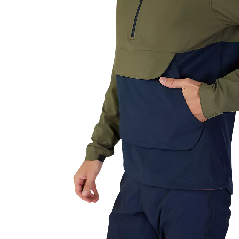 SUDADERA FOX RANGER WIND VERDE