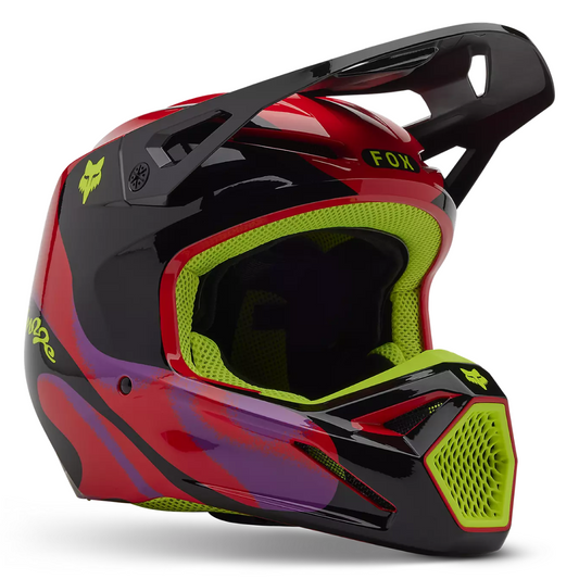 CASCO FOX V1 EMOTION ROJO