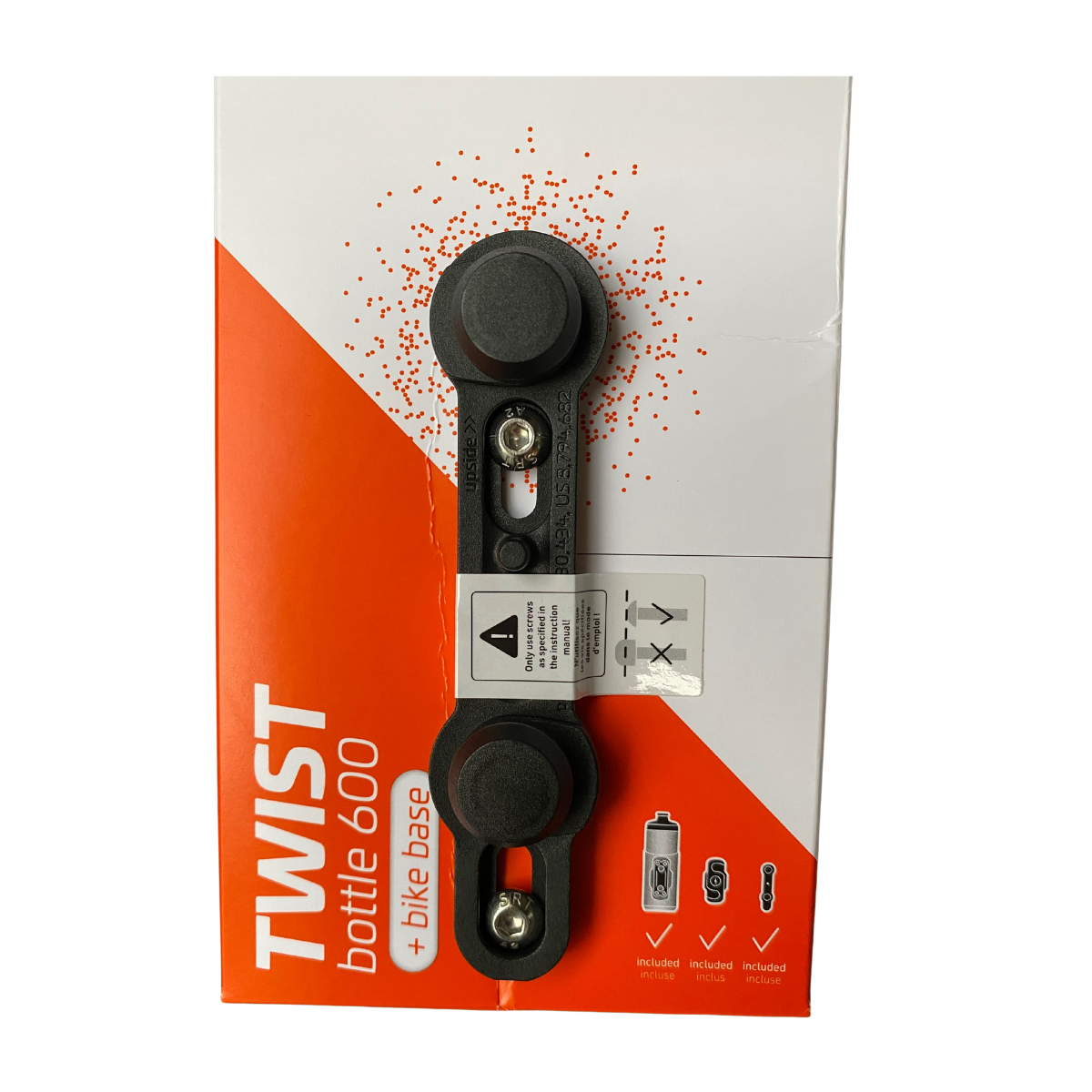 ANFORA FIDLOCK TWIST 600 ML CON BASE - TRANSPARENTE