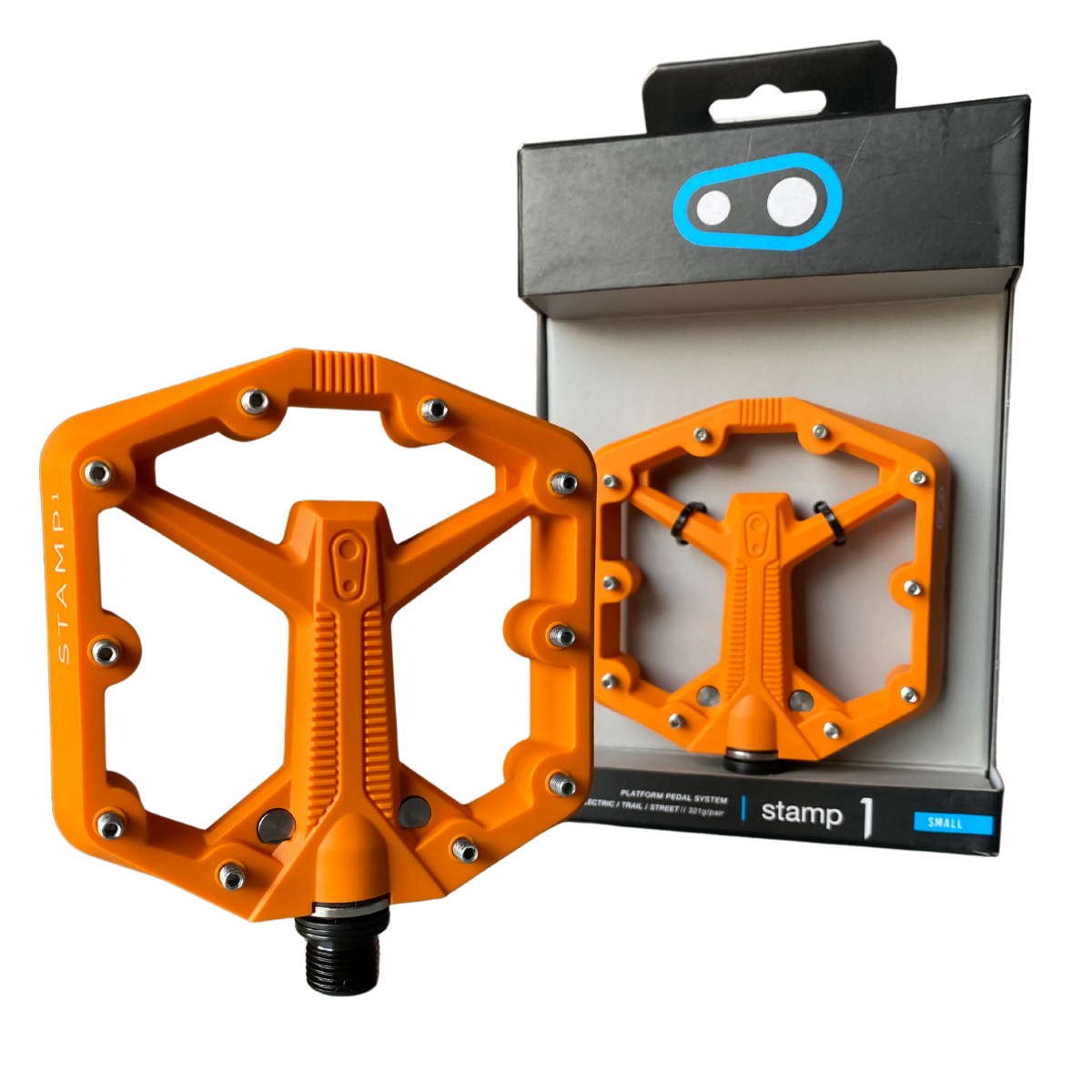 PEDALES CRANKBROTHERS STAMP 1 V2 NARANJA