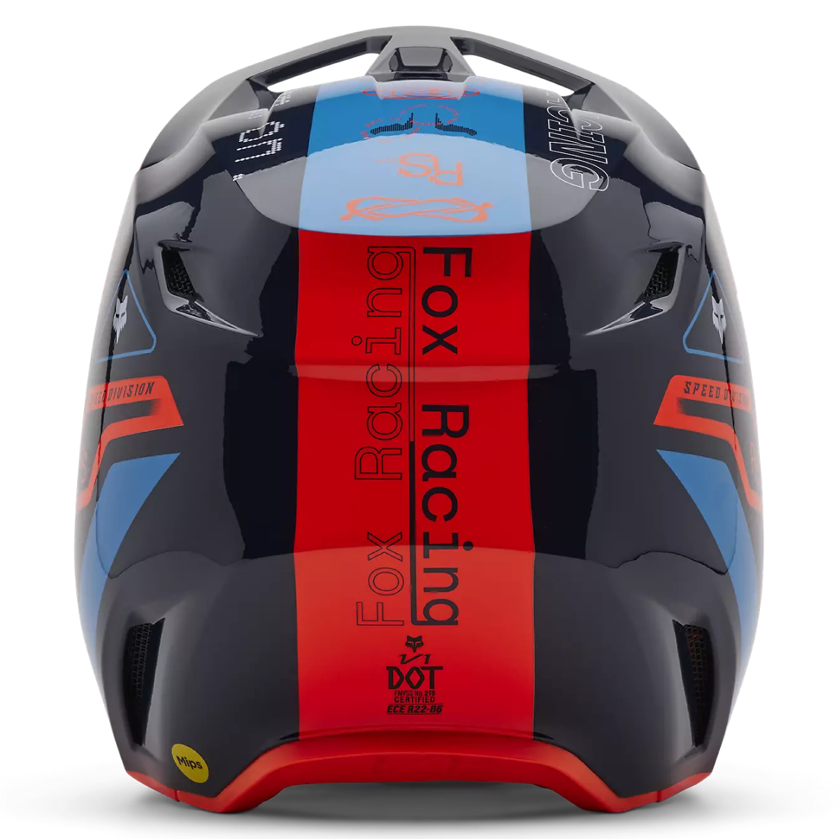CASCO FOX V1 RACE SPEC AZUL