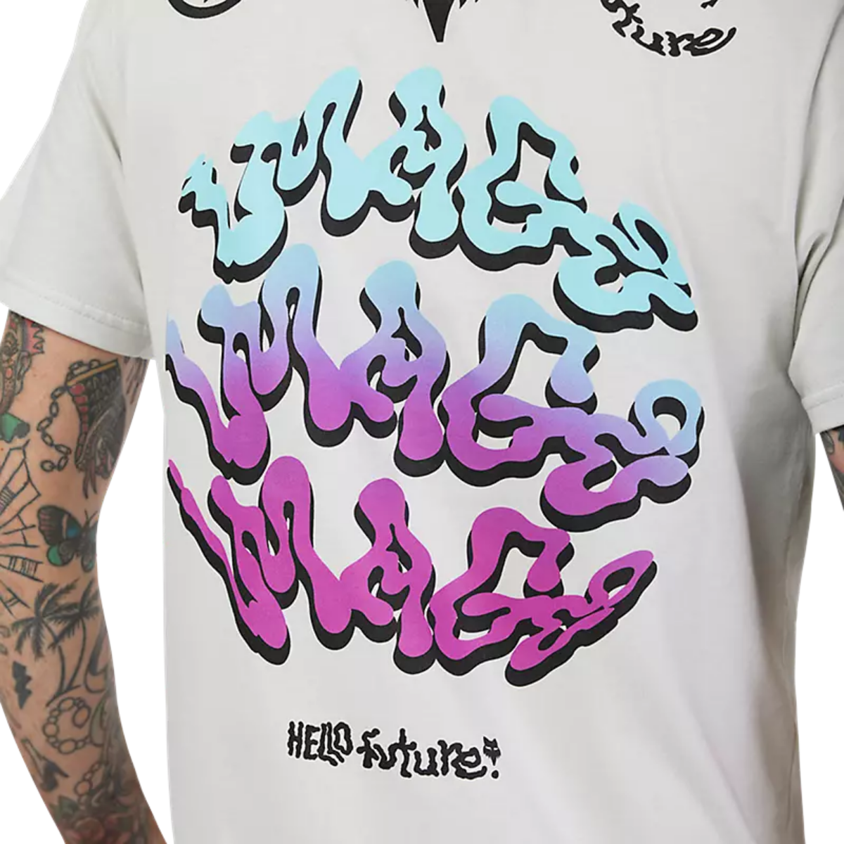 PLAYERA FOX PREMIUM FUTURE GRIS CLARO