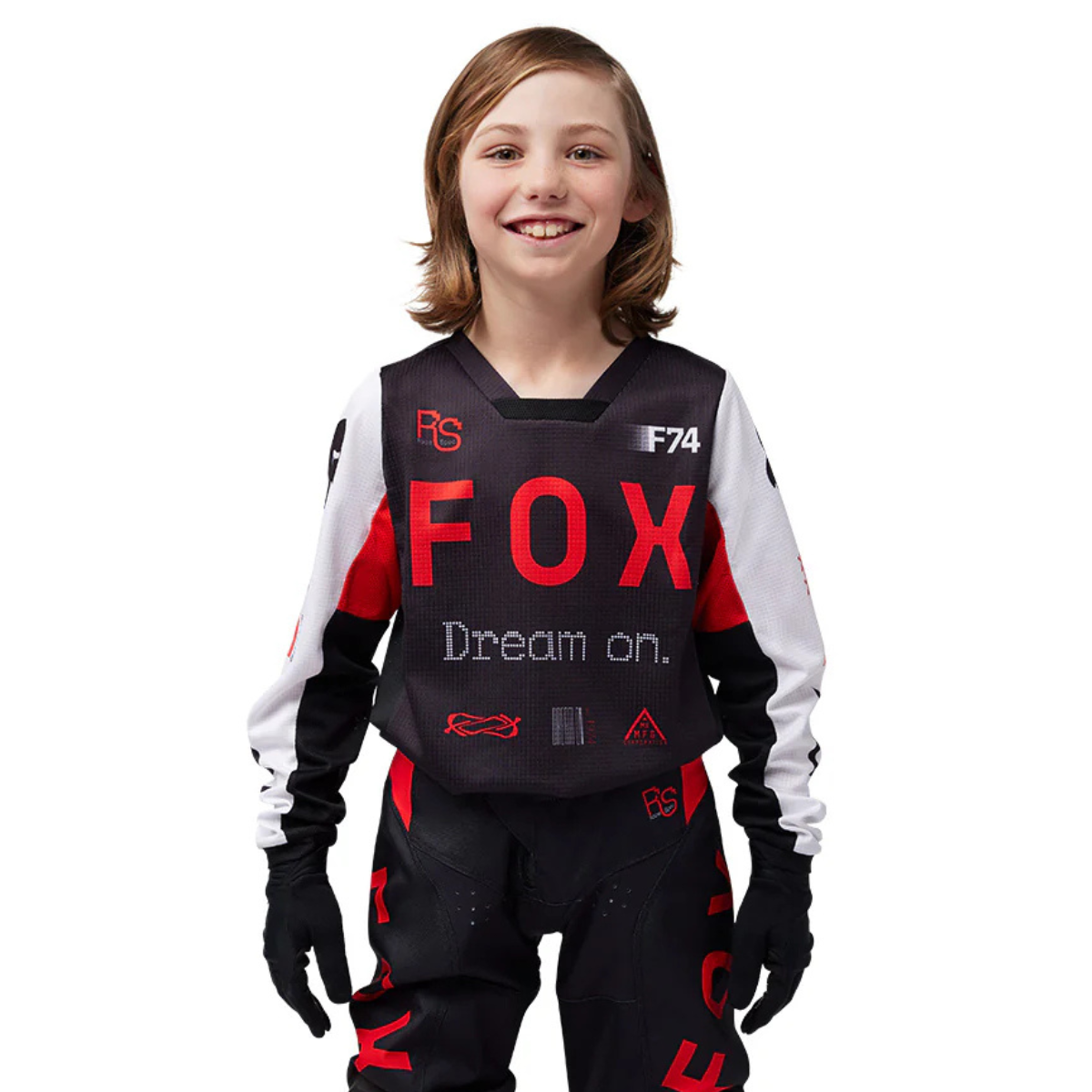 JERSEY FOX 180 RACE SPEC JOVEN ROJO