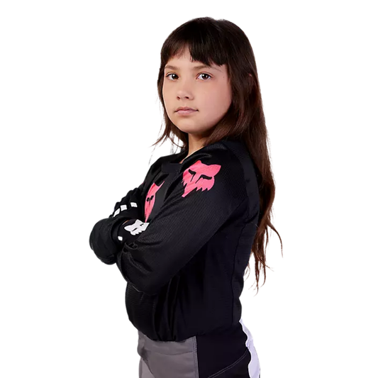 JERSEY FOX 180 BLACKOUT INFANTIL NEGRO/ROSA