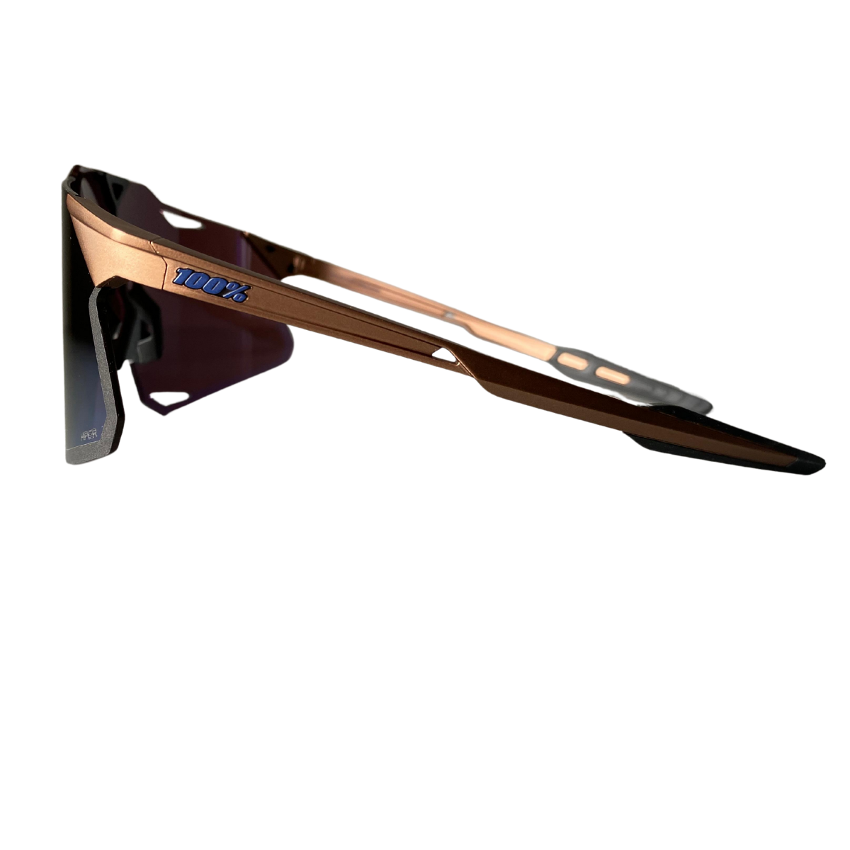 LENTES 100% HYPERCRAFT HIPER COBRE MATE MICA ESPEJO AZUL