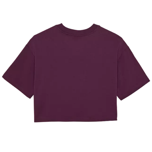 CROP FOX OVERSIZED WORDMARK MORADO