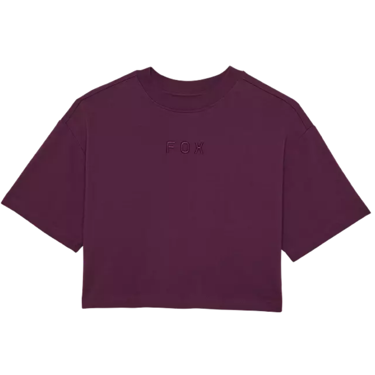 CROP FOX OVERSIZED WORDMARK MORADO