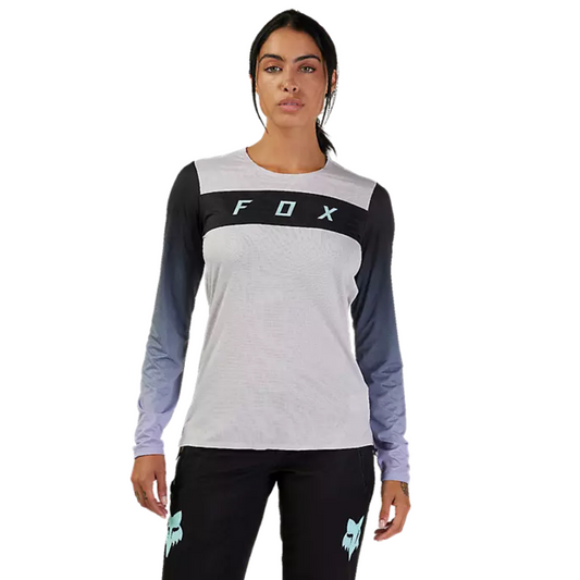 JERSEY FOX DAMA FLEXAIR  RACE  BLANCO