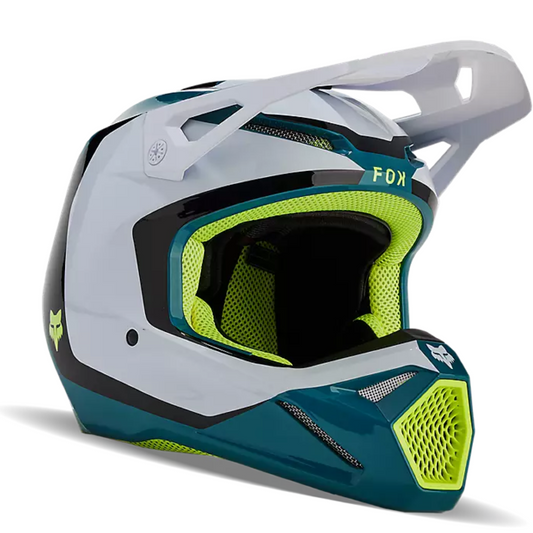 CASCO FOX V1 NITRO AZUL TURQUESA MEDIANO