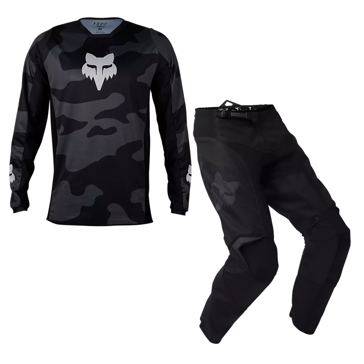 KIT FOX 180 CAMO NEGRO PANT 30/ JERSEY S