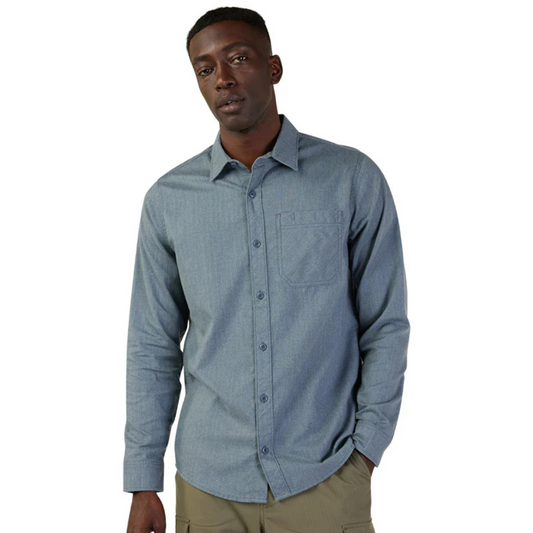 CAMISA FOX FLANNEL LEVEL UP AZUL MEDIANA