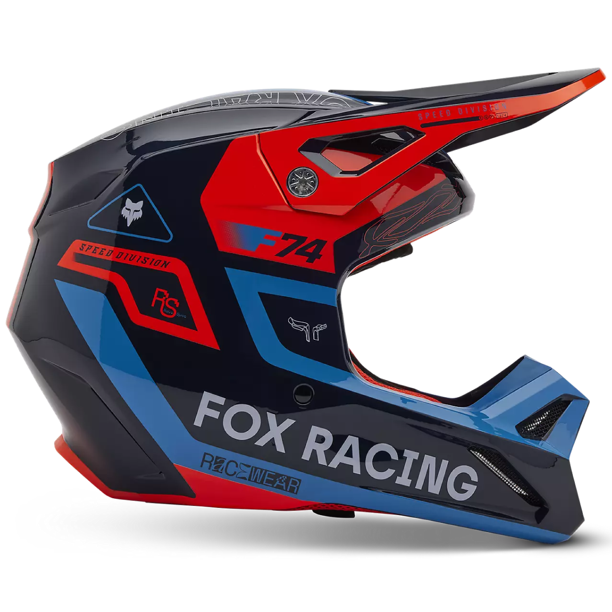 CASCO FOX V1 RACE SPEC AZUL