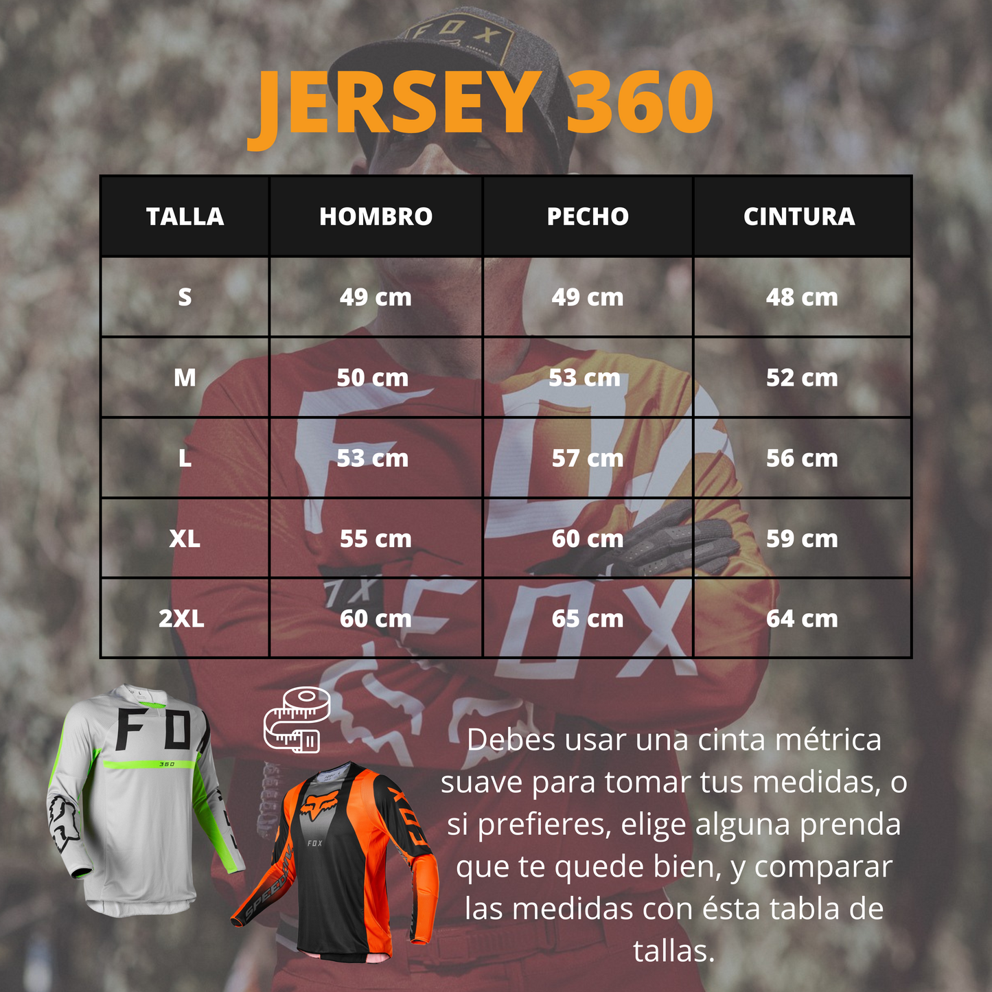 JERSEY FOX 360 REVISE NEGRO
