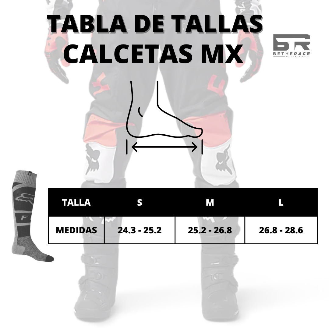 CALCETAS FOX 180 RACE SPEC ROJO