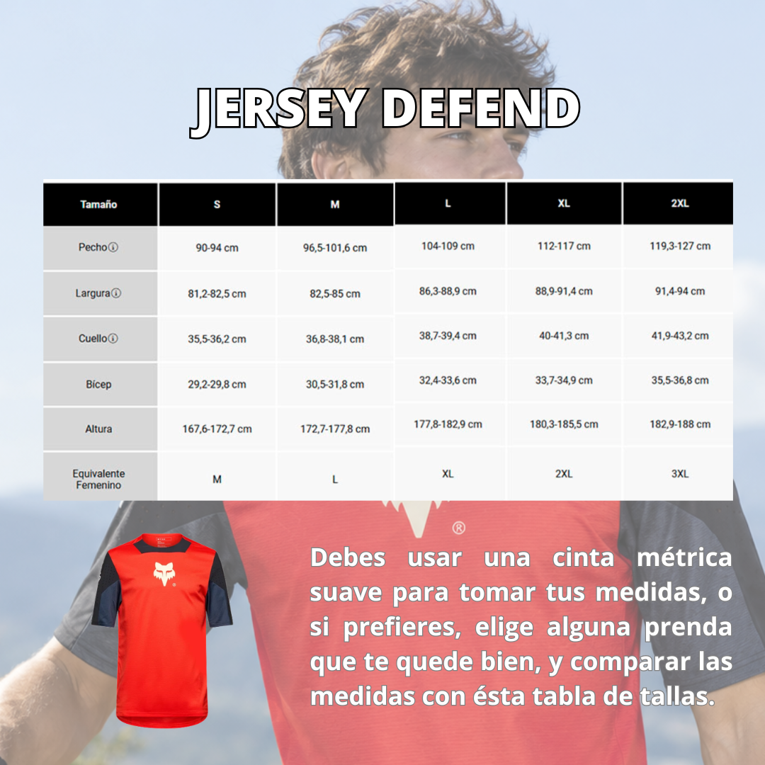 JERSEY FOX DEFEND ELEVATED ROJO
