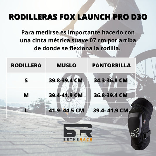 RODILLERAS FOX LAUNCH PRO D3O NEGRO