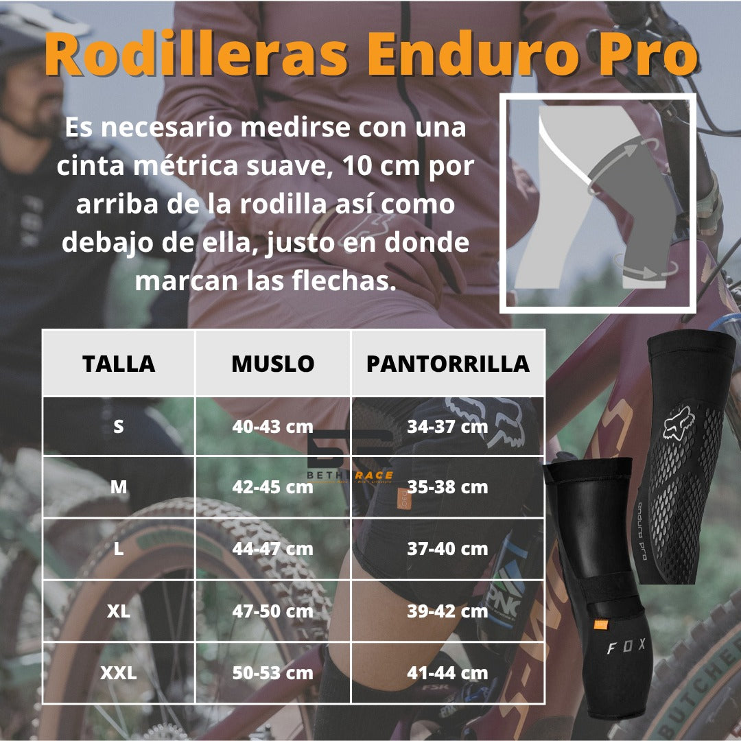 RODILLERA FOX ENDURO NEGRO