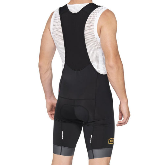 BIB SHORT 100% EXCEEDA NEGRO/GRIS