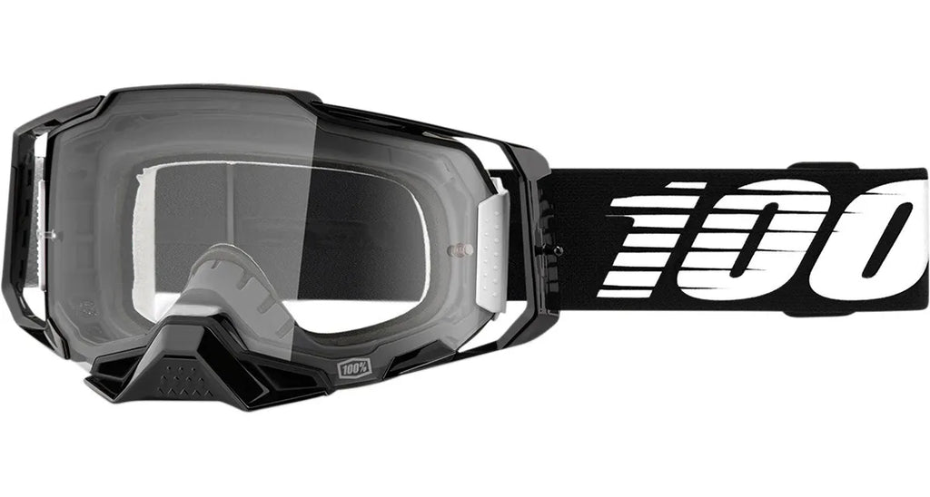 GOGGLES 100 ARMEGA NEGROS MICA CLARA