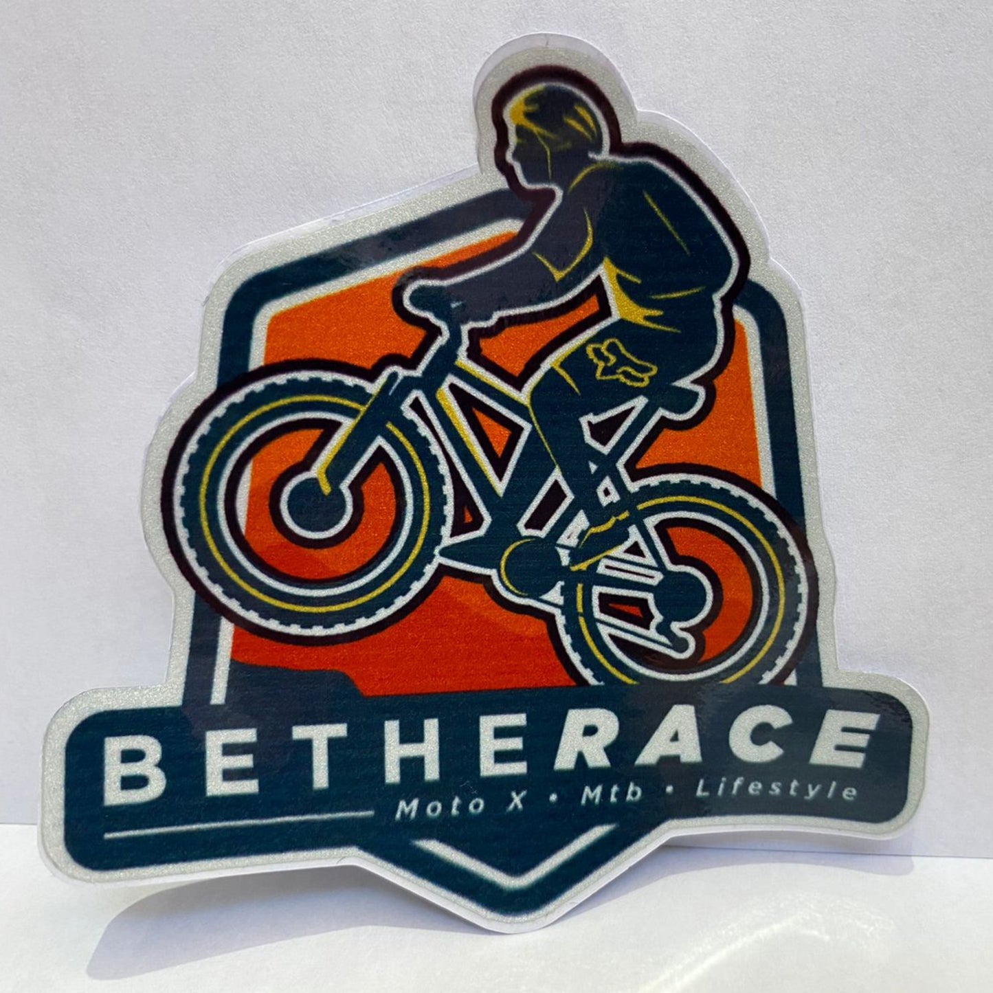 STICKER RIDER BTR NARANJA