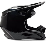 CASCO FOX V1 SOLID NEGRO BRILLANTE