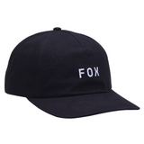 GORRA FOX AJUSTABLE WORDMARK NEGRO OS