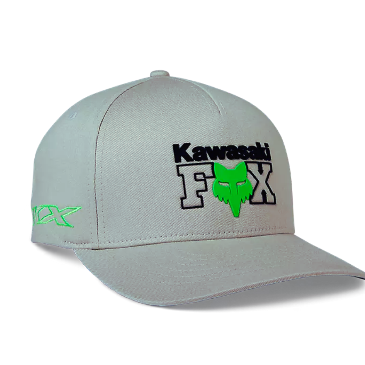 GORRA FOX FLEXFIT X KAWI GRIS