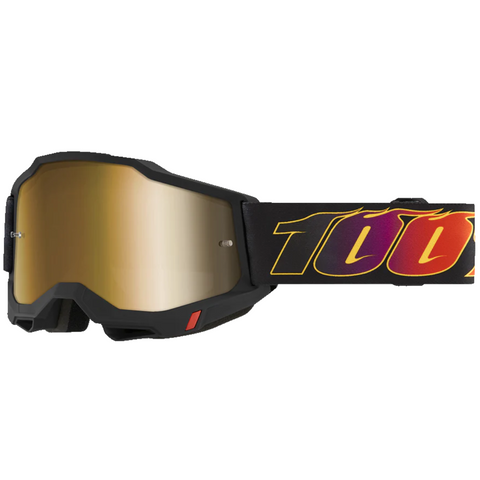 GOGGLES 100% ACCURI 2 EL DIABLO MICA ESPEJO DORADA