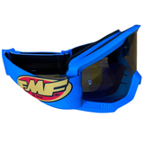 GOGGLES FMF POWERCORE CYAN MICA ESPEJO