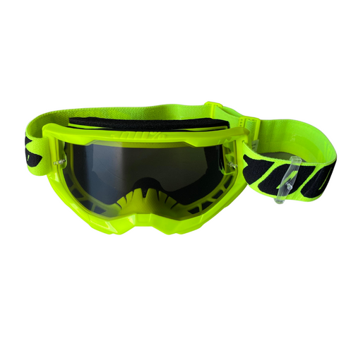 GOGGLES 100% STRATA 2 SAND AMARILLO FLUO SMOKE LENS