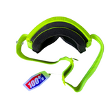 GOGGLES 100% STRATA 2 SAND AMARILLO FLUO SMOKE LENS