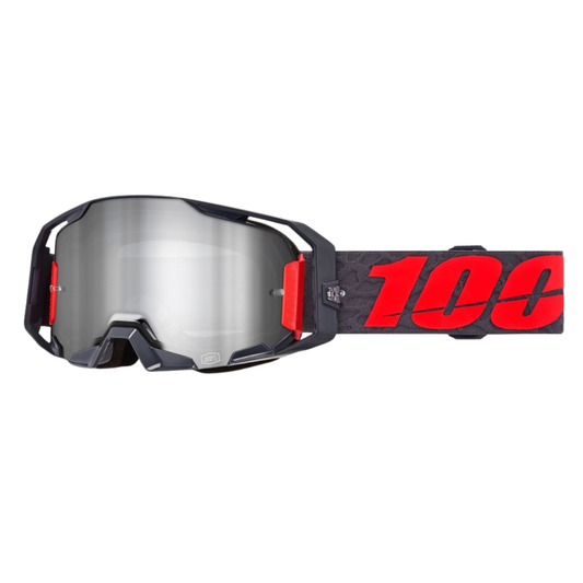 GOGGLES 100% ARMATIC GOGGLE TURO MIRROR SILVER LENS