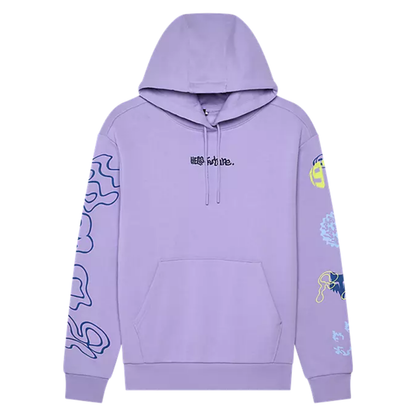 SUDADERA FOX PULLOVER HELLO FUTURE MUJER MORADO