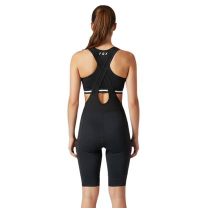 BIB SHORT FOX FLEXAIR DAMA NEGRO