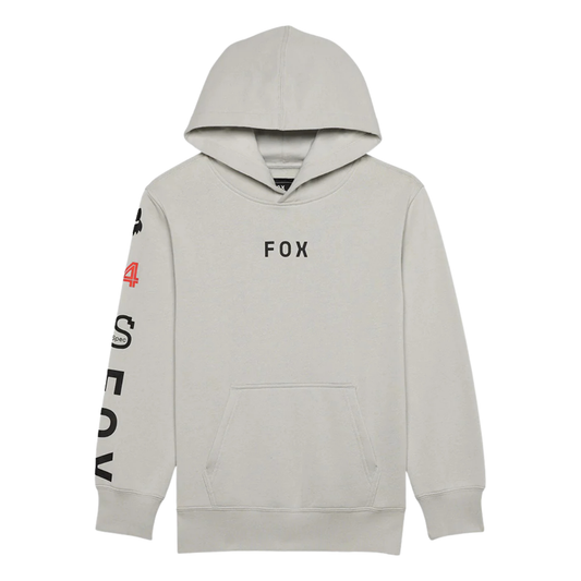 SUDADERA FOX PULLOVER RACE SPC INFANTIL GRIS CLARO