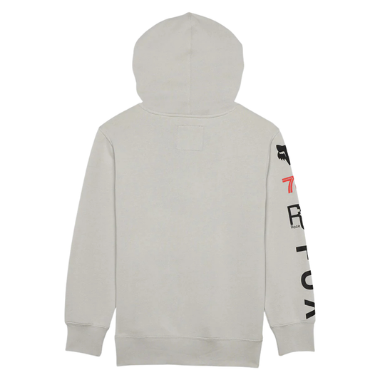 SUDADERA FOX PULLOVER RACE SPC INFANTIL GRIS CLARO