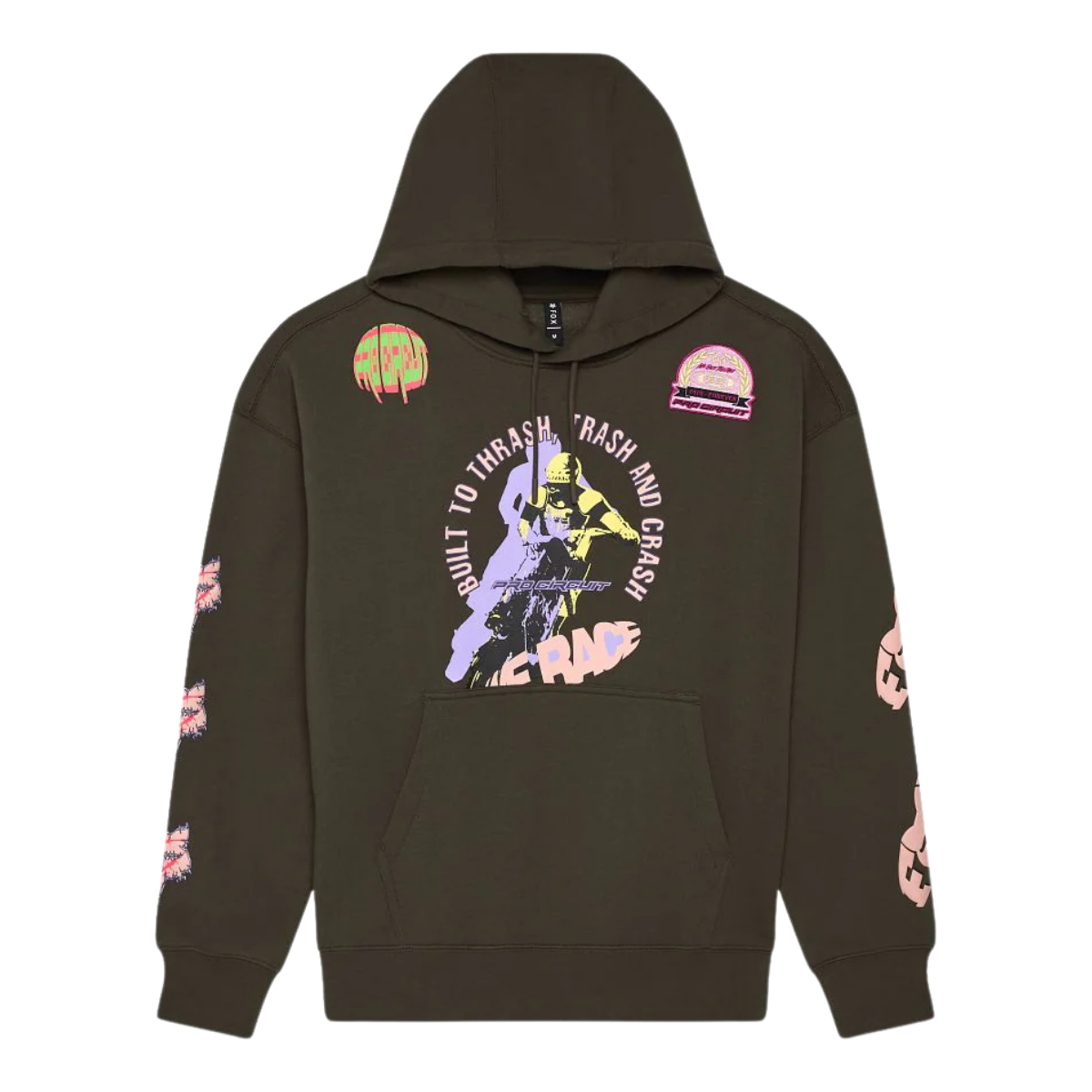 SUDADERA FOX PULLOVER OV PRO CIRCUIT GRIS