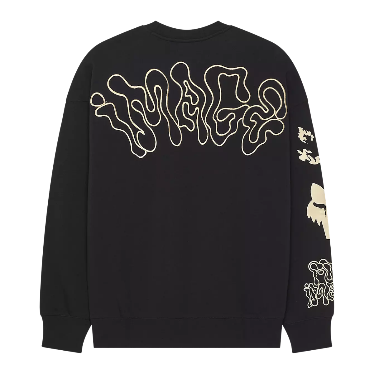 SUDADERA FOX CREW OV HELLO FUTURE NEGRO GRANDE