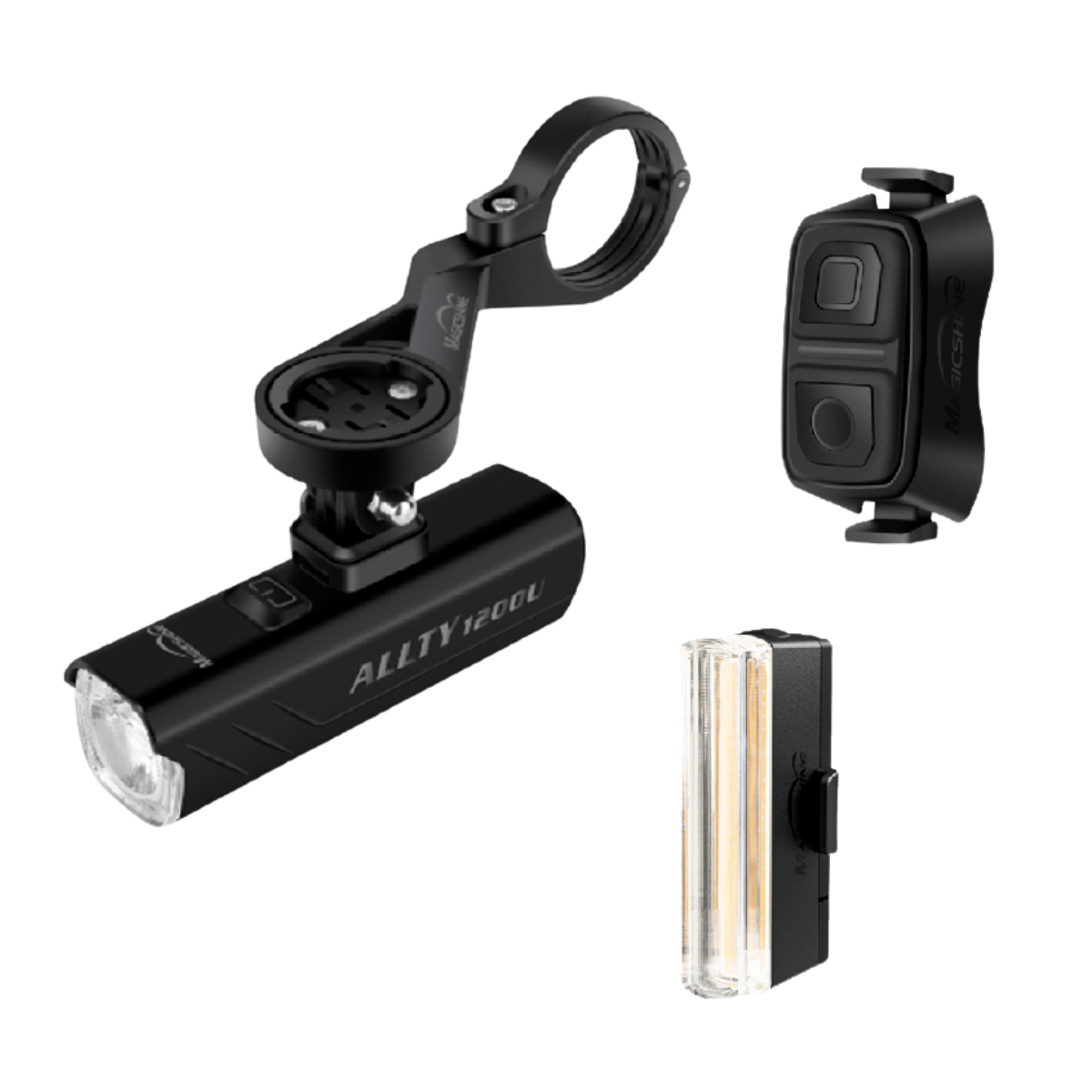 COMBO LAMPARA MAGICSHINE DE 1200 LM TRASERA 50 LM