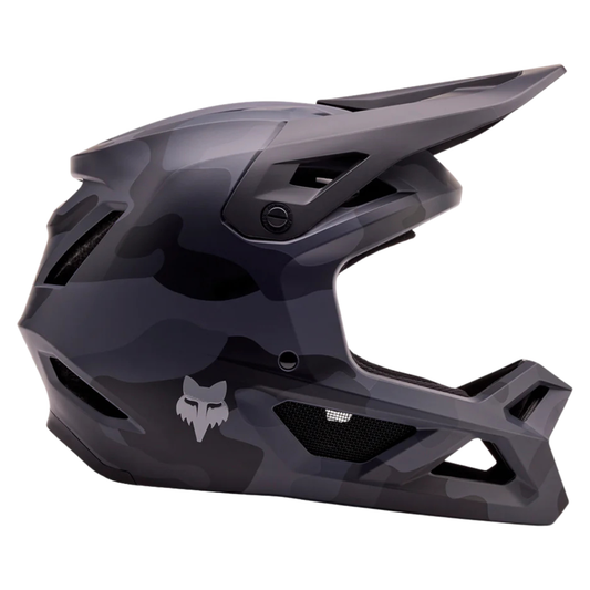 CASCO FOX RAMPAGE NEGRO CAMO CHICA (55-56 CM)