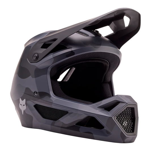 CASCO FOX RAMPAGE NEGRO CAMO CHICA (55-56 CM)