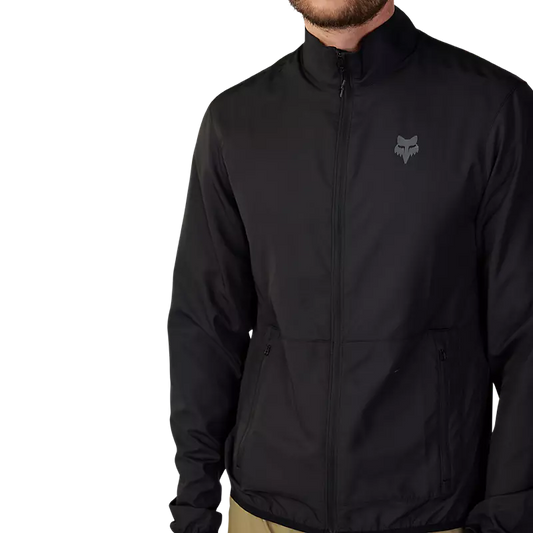 CHAMARRA FOX RANGER WIND  NEGRO LOGO NUEVO