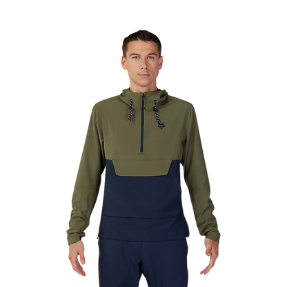 SUDADERA FOX RANGER WIND  VERDE